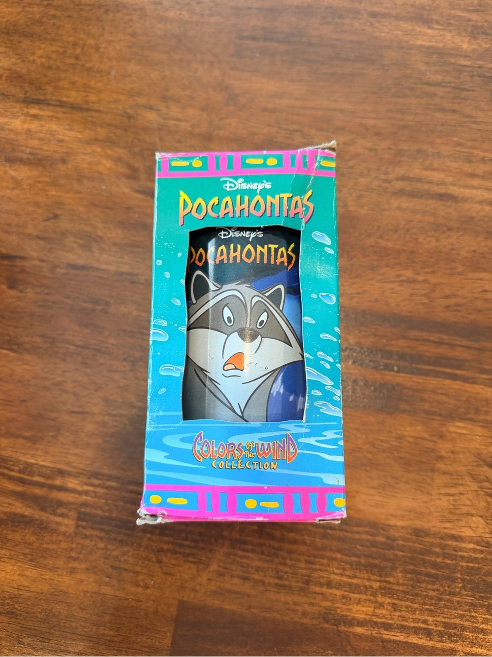 Disney Pocahontas Burger King Plastic Glass and Paper Box 1995
